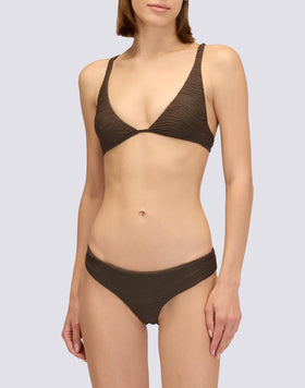 MAVE - HAUT DE BIKINI À BRETELLES FIXES EFFET WAVE