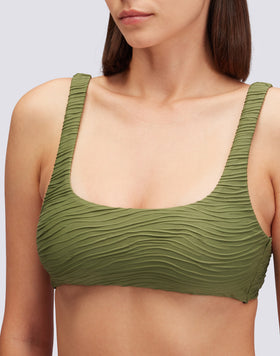 MARLENE ZEBRA JACQUARD CROP TOP