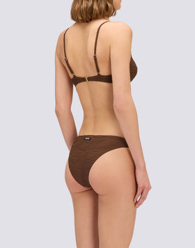 ELODIE - TOP DE BIKINI BRALETTE JACQUARD CON EFECTO ONDA