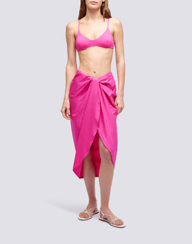 PAREO SKIRT IN POPLIN