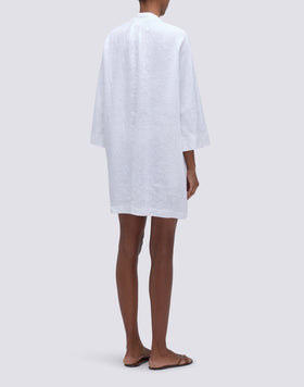SHORT LINEN DRESS