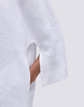 SHORT LINEN DRESS
