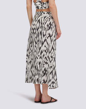 LONG LINEN SKIRT