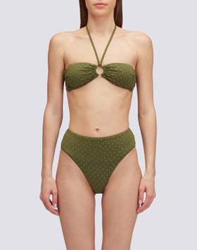 NAN - BANDEAU TOP WITH RHINESTONES