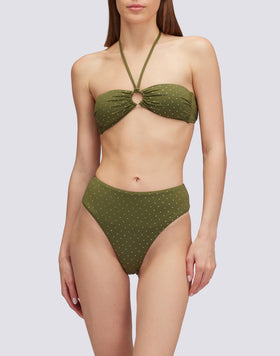 NAN - BANDEAU TOP WITH RHINESTONES
