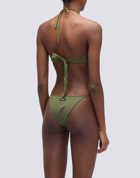 KEER - BRIEFS WITH ADJUSTABLE SIDE TIES AND RHINESTONES
