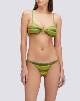 MARGOT - BRALETTE ABSTRACT WAVE PRINT