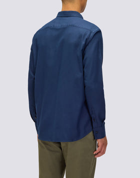 CHEMISE HOMME À MANCHES LONGUES EN GABARDINE DE COTON