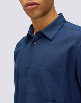 CHEMISE HOMME À MANCHES LONGUES EN GABARDINE DE COTON