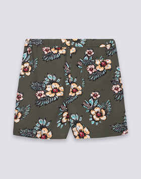 SHORT DE MARCHE EN POPLIN DE VISCOSE IMPRIMÉE POUR HOMME
