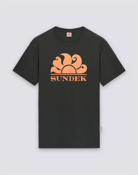 T-SHIRT À COL ROND AVEC IMPRIMÉ LOGO