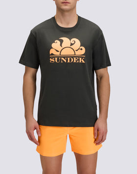 T-SHIRT UOMO A GIROCOLLO CON STAMPA LOGO