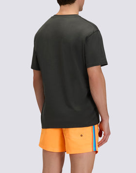 T-SHIRT À COL ROND AVEC IMPRIMÉ LOGO