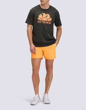 T-SHIRT À COL ROND AVEC IMPRIMÉ LOGO