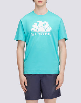 CREW NECK T-SHIRT WITH PRINTED LOGO