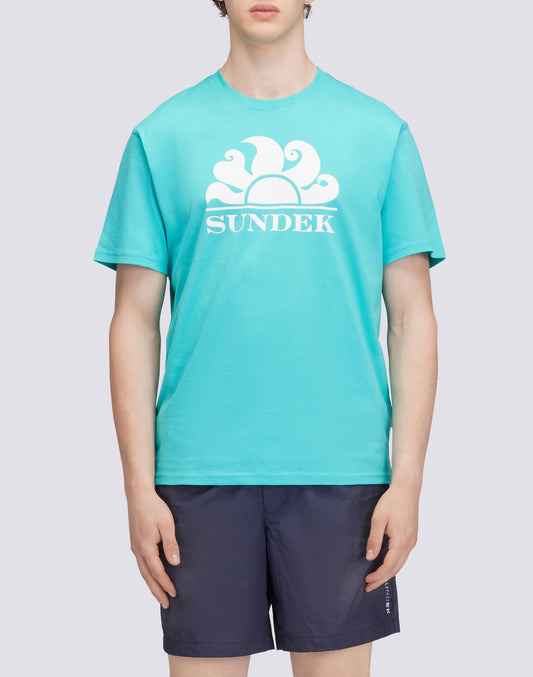 T-SHIRT GIROCOLLO CON STAMPA LOGO
