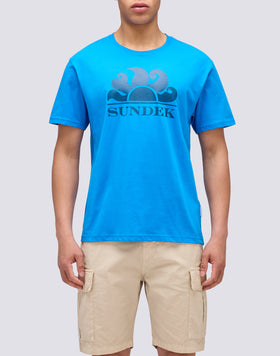 CREW NECK T-SHIRT WITH PRINTED LOGO