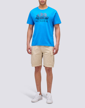CREW NECK T-SHIRT WITH PRINTED LOGO