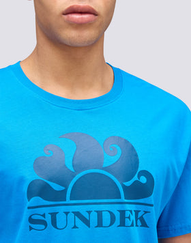 CREW NECK T-SHIRT WITH PRINTED LOGO