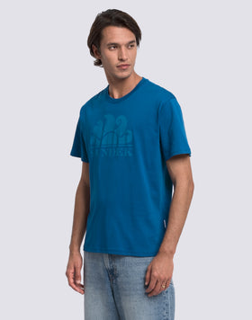 T-SHIRT À COL ROND AVEC IMPRIMÉ LOGO