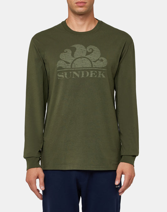 T-SHIRT À MANCHES LONGUES AVEC LOGO