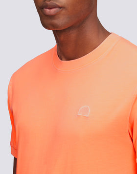 T-SHIRT NEW DEY GIROCOLLO TINTO CAPO CON LOGO