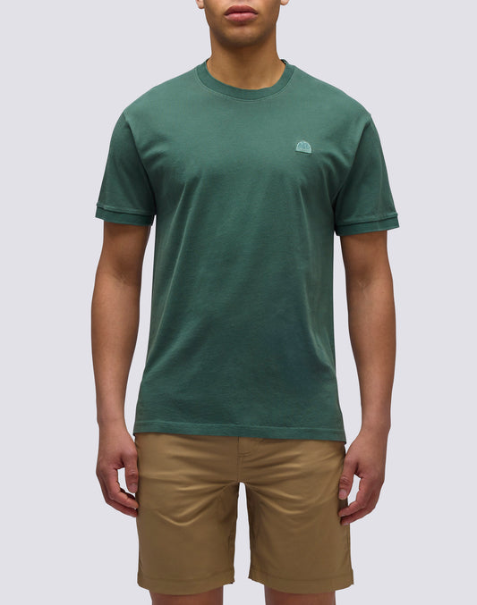 T-SHIRT NEW DEY GIROCOLLO TINTO CAPO CON LOGO
