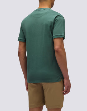 T-SHIRT NEW DEY GIROCOLLO TINTO CAPO CON LOGO