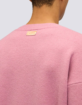 PULL JACQUARD À COL RAS DU COU POUR HOMME AVEC MOTIF ABSTRAIT