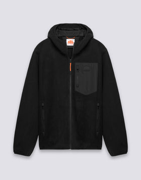 VESTE HOMME EN POLAIRE ZIPPÉE À CAPUCHE