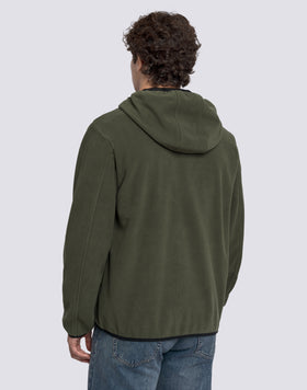 VESTE HOMME EN POLAIRE ZIPPÉE À CAPUCHE