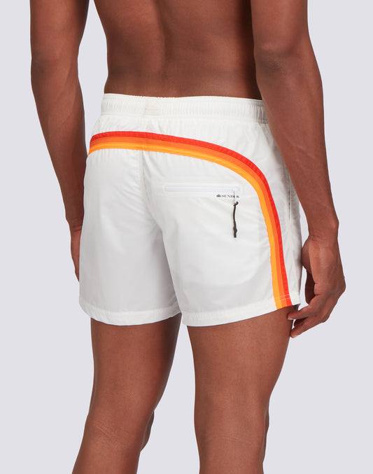 SHORT DE BAIN COURT TAILLE ÉLASTIQUÉE MEMORY