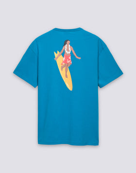 T-SHIRT HOMME À COL ROND AVEC IMPRIMÉ ET BRODERIE