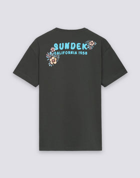 T-SHIRT HOMME À COL ROND AVEC IMPRIMÉ ET BRODERIE SUNDEK CALIFORNIA 1958