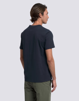 T-SHIRT HOMME À COL ROND AVEC LOGO IMPRIMÉ VERTICAL
