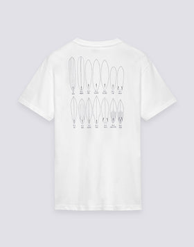 T-SHIRT HOMME À COL ROND AVEC IMPRIMÉ SURF VIEILLE SCHOOL