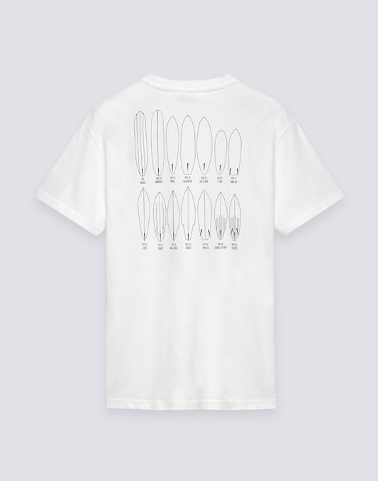 T-SHIRT HOMME À COL ROND AVEC IMPRIMÉ SURF VIEILLE SCHOOL