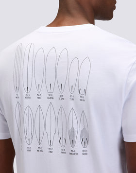 CAMISETA DE CUELLO REDONDO PARA HOMBRE CON ESTAMPADO OLD SCHOOL SURF