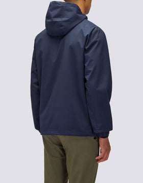 MEN'S SHORT JACKET WITH HOOD IN BONDED FABRIC