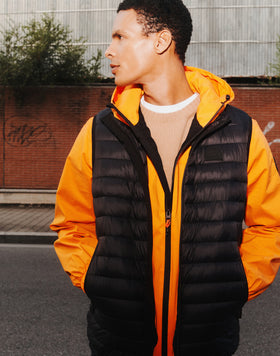 GILET REMBOURRÉ POUR HOMME AVEC COL MONTANT