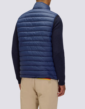 MEN'S PADDED VEST WITH STANDING COLLAR