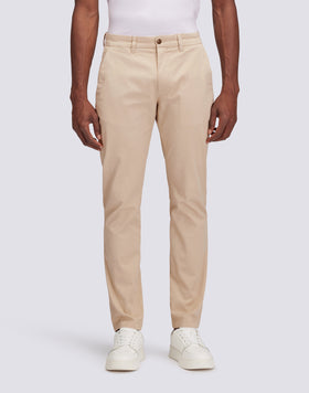 TWILL STRETCH CHINO TROUSERS