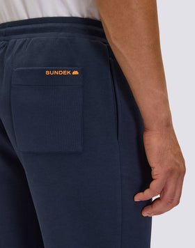 MEN'S TROUSERS WITH ELASTIC WAIST IN RECYCLED INTERLOCK