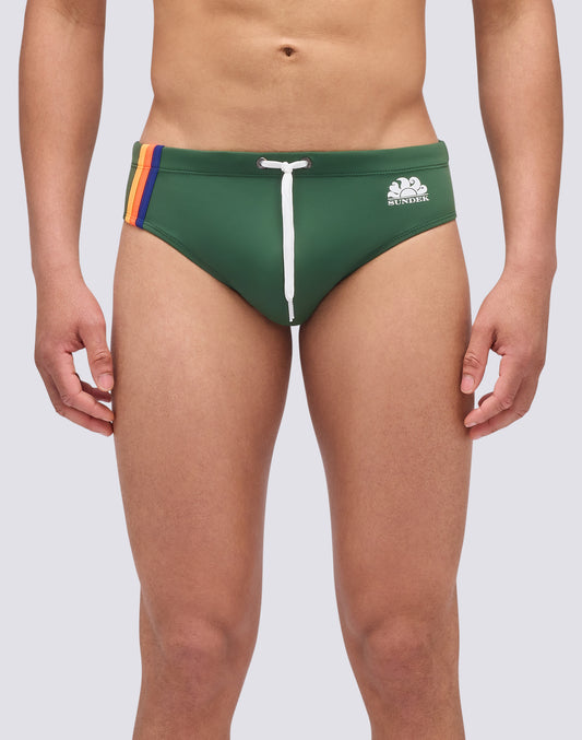 SLIP CON DETTAGLIO TRICOLORE