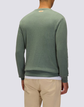 MEN'S CREW NECK SWEATER IN WOOL BLEND
