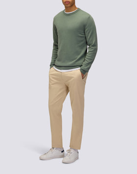 MEN'S CREW NECK SWEATER IN WOOL BLEND