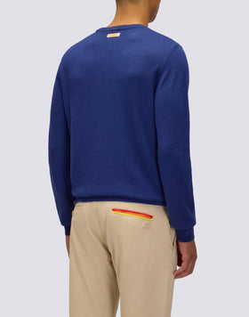 MEN'S CREW NECK SWEATER IN WOOL BLEND