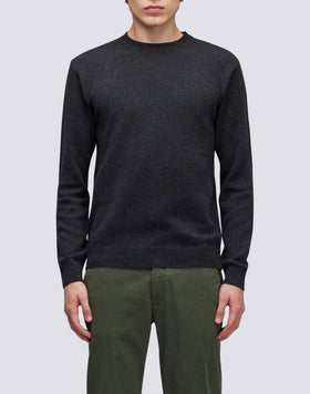 CREW NECK CASHMERE BLEND SWEATER