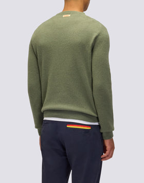 MEN'S CREW NECK SWEATER IN WOOL BLEND