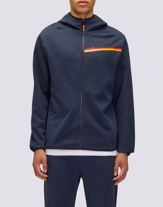 SUNDEK 1958 SUDADERA TRICOLOR CON CAPUCHA